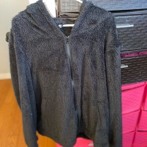 Shein Sherpa black hoodie